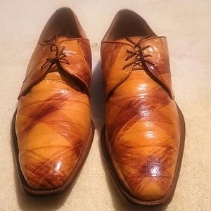 Belvedere mens eel skin shoes